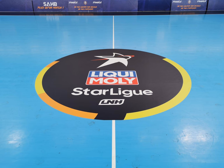 Rond central adhésif IND’N’GO® Liqui Moly StarLigue LNH — SAHB Sélestat, handball | Nakara Sport