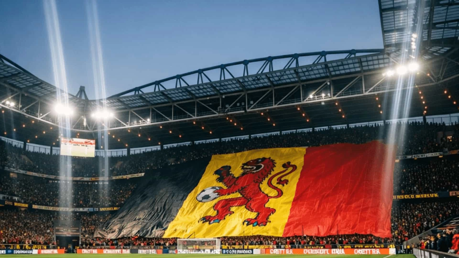 Tifo personnalisé et tribune pour clubs en Belgique